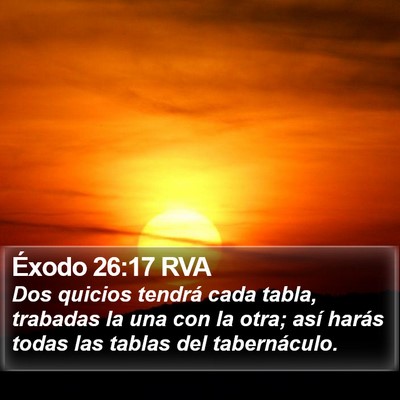 Éxodo 26:17 RVA Bible Verse Image