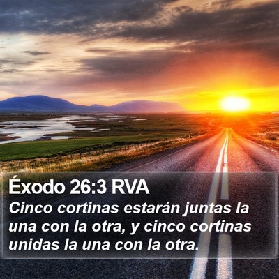 Éxodo 26:3 RVA Bible Verse Image