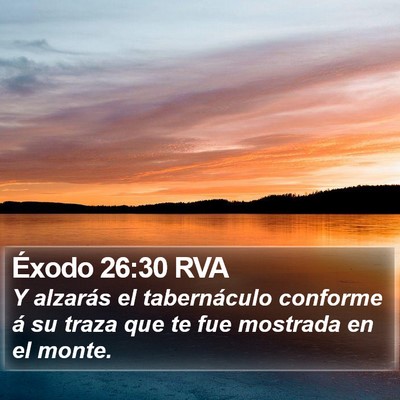 Éxodo 26:30 RVA Bible Verse Image