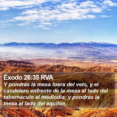 Éxodo 26:35 RVA Bible Verse Image