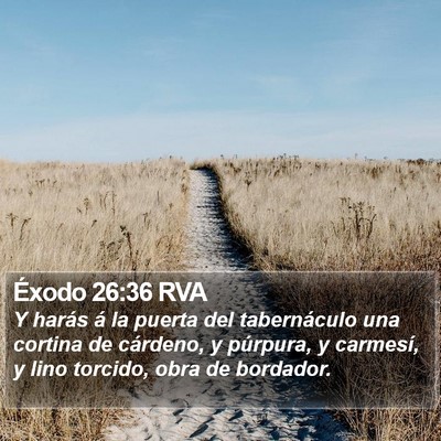 Éxodo 26:36 RVA Bible Verse Image