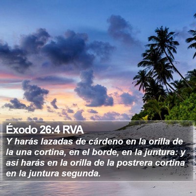 Éxodo 26:4 RVA Bible Verse Image