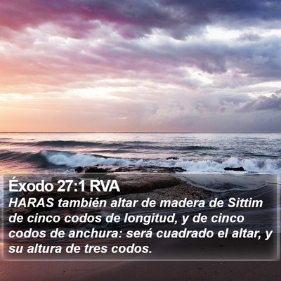Éxodo 27:1 RVA Bible Verse Image