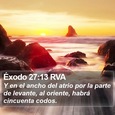 Éxodo 27:13 RVA Bible Verse Image