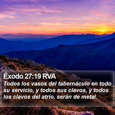 Éxodo 27:19 RVA Bible Verse Image