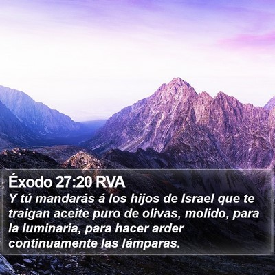 Éxodo 27:20 RVA Bible Verse Image