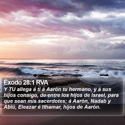 Éxodo 28:1 RVA Bible Verse Image