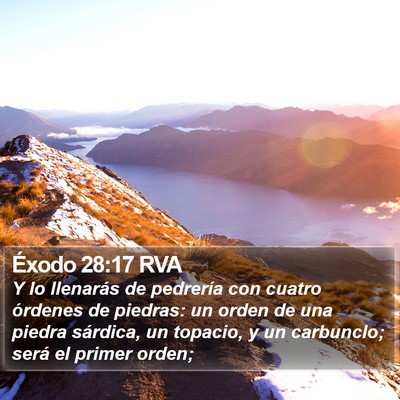 Éxodo 28:17 RVA Bible Verse Image