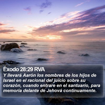 Éxodo 28:29 RVA Bible Verse Image