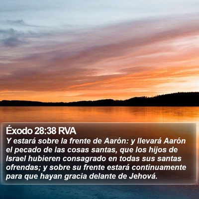 Éxodo 28:38 RVA Bible Verse Image