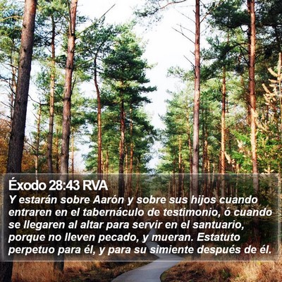 Éxodo 28:43 RVA Bible Verse Image