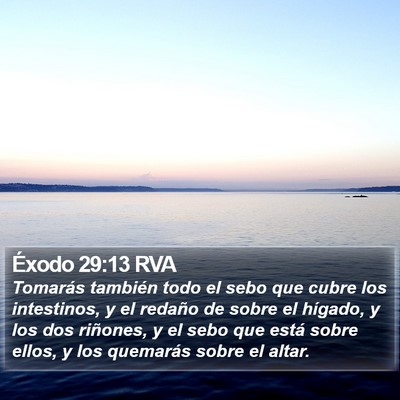 Éxodo 29:13 RVA Bible Verse Image