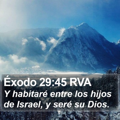 Éxodo 29:45 RVA Bible Verse Image