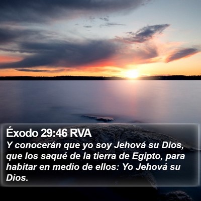 Éxodo 29:46 RVA Bible Verse Image