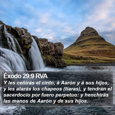 Éxodo 29:9 RVA Bible Verse Image