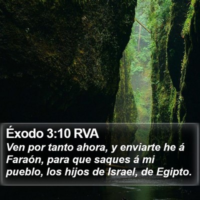 Éxodo 3:10 RVA Bible Verse Image