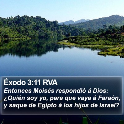 Éxodo 3:11 RVA Bible Verse Image