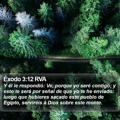Éxodo 3:12 RVA Bible Verse Image