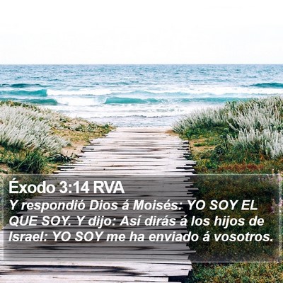 Éxodo 3:14 RVA Bible Verse Image