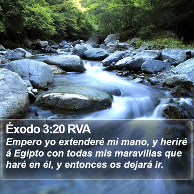 Éxodo 3:20 RVA Bible Verse Image