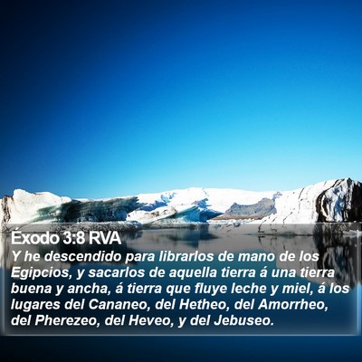 Éxodo 3:8 RVA Bible Verse Image
