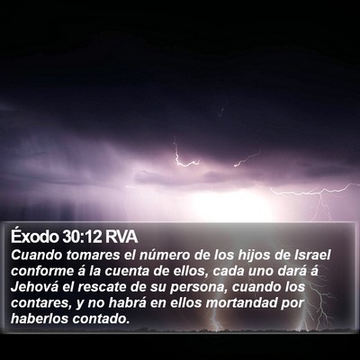 Éxodo 30:12 RVA Bible Verse Image