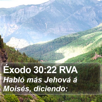 Éxodo 30:22 RVA Bible Verse Image