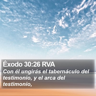 Éxodo 30:26 RVA Bible Verse Image