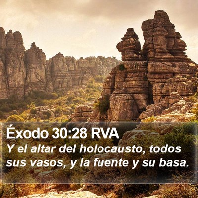 Éxodo 30:28 RVA Bible Verse Image