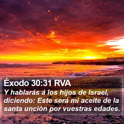 Éxodo 30:31 RVA Bible Verse Image