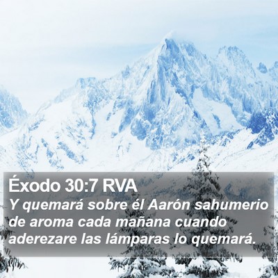 Éxodo 30:7 RVA Bible Verse Image