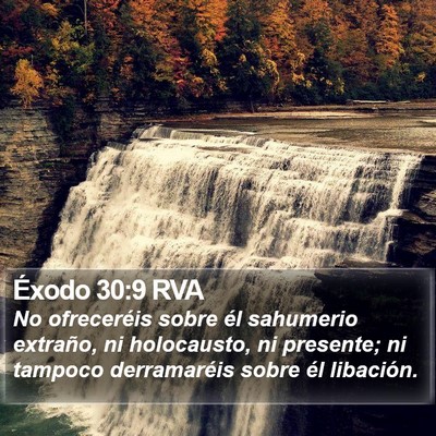 Éxodo 30:9 RVA Bible Verse Image