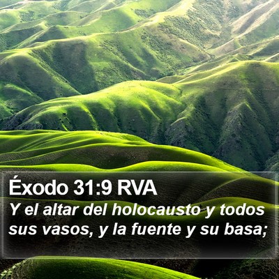 Éxodo 31:9 RVA Bible Verse Image