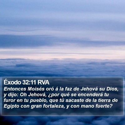 Éxodo 32:11 RVA Bible Verse Image