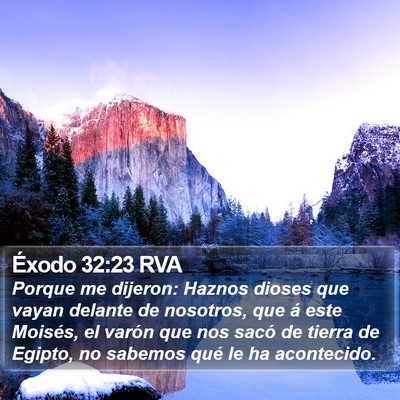 Éxodo 32:23 RVA Bible Verse Image