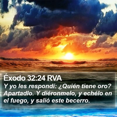 Éxodo 32:24 RVA Bible Verse Image