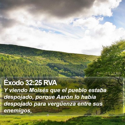Éxodo 32:25 RVA Bible Verse Image