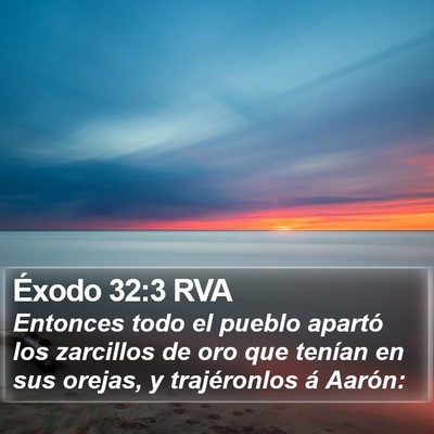Éxodo 32:3 RVA Bible Verse Image