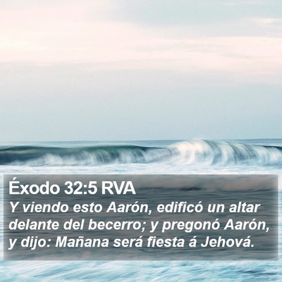 Éxodo 32:5 RVA Bible Verse Image