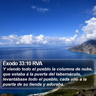 Éxodo 33:10 RVA Bible Verse Image