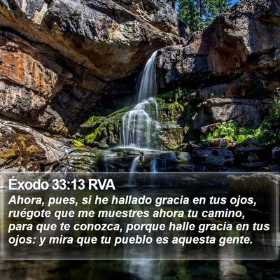 Éxodo 33:13 RVA Bible Verse Image