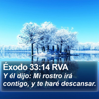Éxodo 33:14 RVA Bible Verse Image