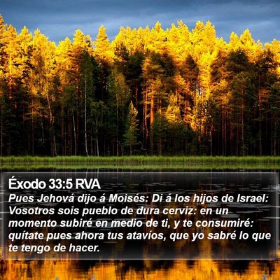 Éxodo 33:5 RVA Bible Verse Image