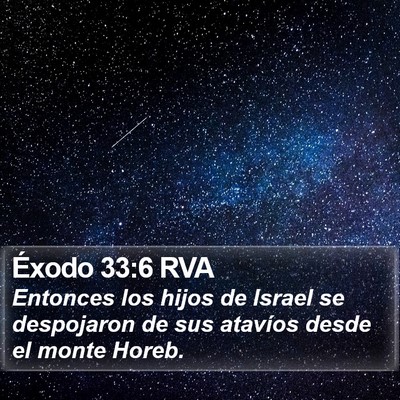 Éxodo 33:6 RVA Bible Verse Image
