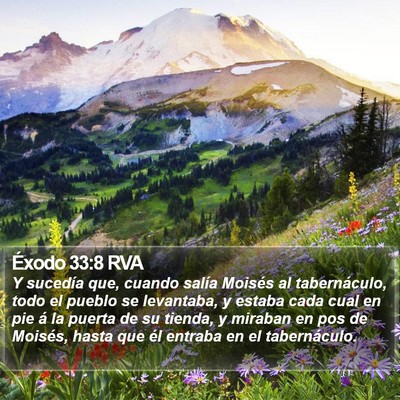 Éxodo 33:8 RVA Bible Verse Image