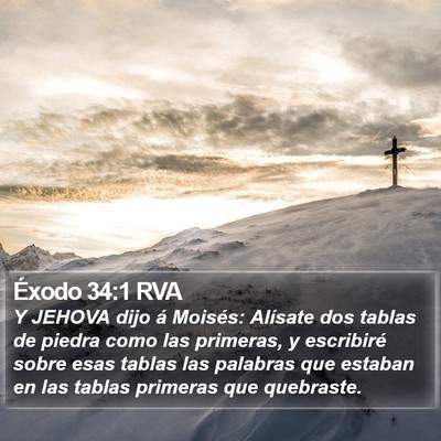 Éxodo 34:1 RVA Bible Verse Image