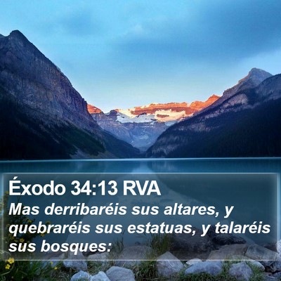 Éxodo 34:13 RVA Bible Verse Image