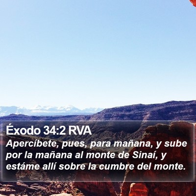 Éxodo 34:2 RVA Bible Verse Image