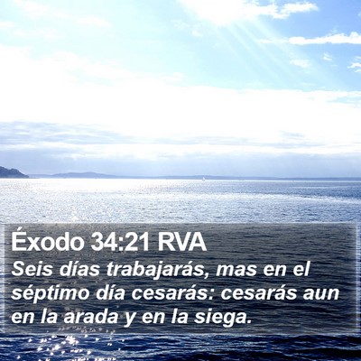 Éxodo 34:21 RVA Bible Verse Image