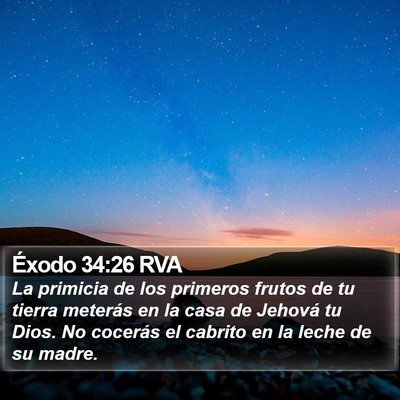 Éxodo 34:26 RVA Bible Verse Image